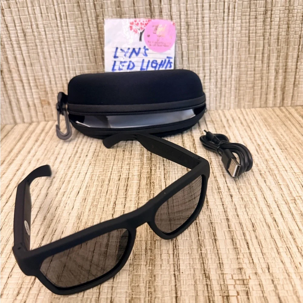 Waterproof Bluetooth Smart Glasses - Black